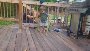 Baby’s Adorable Surprise: First Steps Caught on Camera 😍