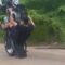 Biker’s Wheelie Wipeout Goes Hilariously Wrong—Watch the Epic Collision! | Try Not to Laugh