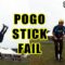 Gravity Gets the Best of the Pogo Stick: Watch the 8-Foot Slip-Up! | Try Not to Laugh