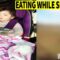 Baby blissfully dozes off mid-snack! Adorable | 🍪💤