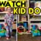 Kids Copy Funny TV Actions | Adorable