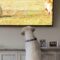 Labrador goes wild jumping at lion on TV | Adorable