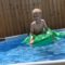 Mom dies of laughter as son flips into water | Super Cute