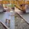 Toddler’s Adorable Walk On Wet Concrete | Super Cute